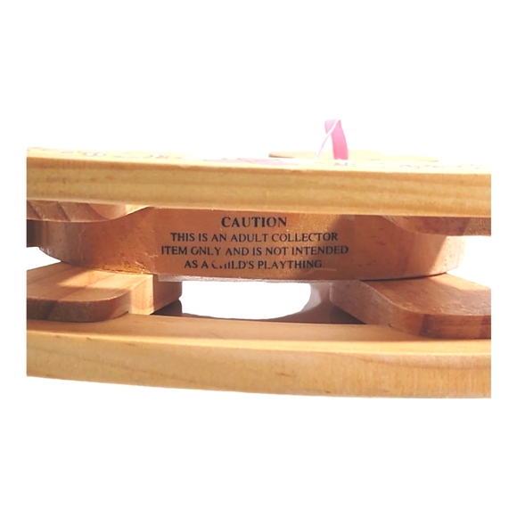 Vintage Handmade Wooden Rocking Horse Collectible - Picture 5 of 5